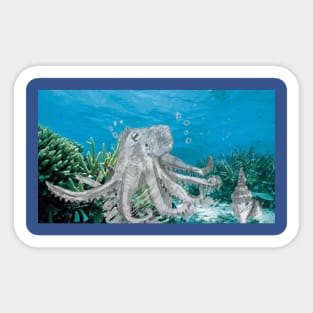 Octopus on the Seabed Sticker